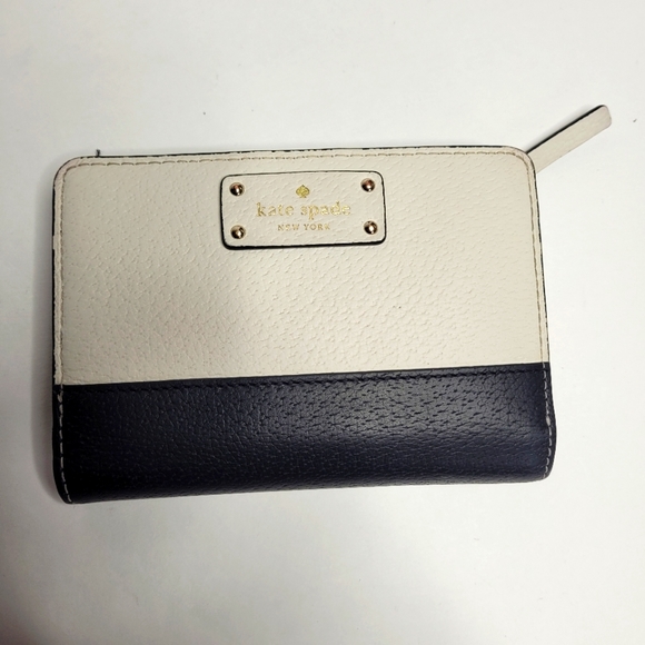 kate spade Handbags - Cream and black Kate Spade wallet